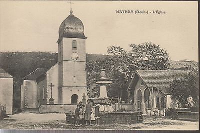 B3380+25-Carte Postale Ancienne Cpa Mathay  L' Eglise
