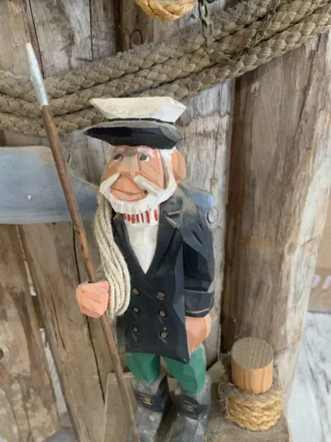 Pudge Degraff Hand Carved Sea Captain 2
