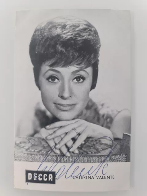 Caterina Valente Autogramm Signiert Orginal International Autograph Signed