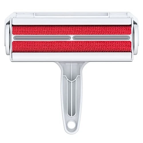 Pet Hair Remover - Reuseable Dog Hair Remover -  Pet Hair Roller - Cat 1a Red