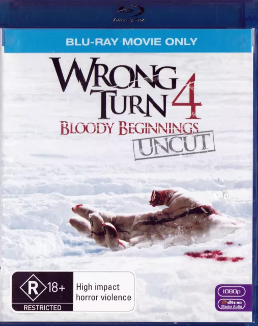 WRONG TURN 4 Bloody Beginnings  Blu-Ray DISC  New    SirH70