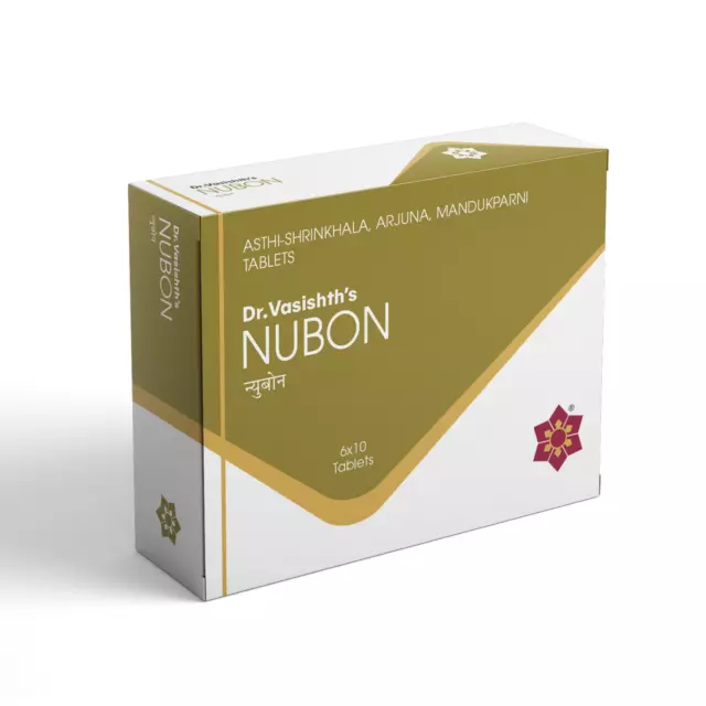 Tableta Ayurveda NUBON 60 del Dr.Vasishth (previene la pérdida ósea...