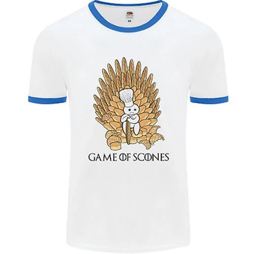 Maglietta Game of Scones Funny Movie Parody GOT da uomo bianca 3