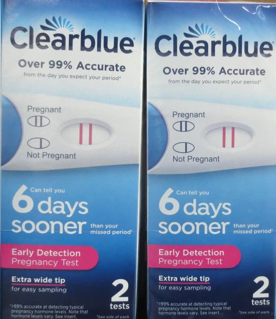 Clearblue Early Detection Pregnancy Test - 2 boxes