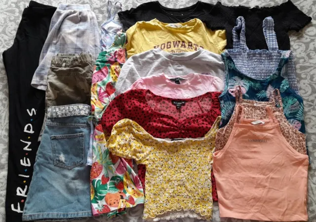 Pacchetto di abiti estivi primavera per ragazze età 10-11 inc nuovo look F&F Next ecc.