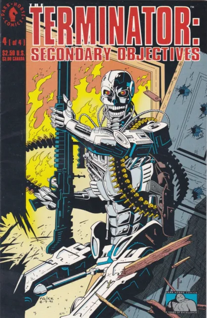 The Terminator: Secondary Objectives #4: Dark Horse Comics (1991)  VF/NM  9.0