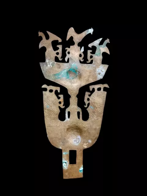 Tribal Brass Headdress Ornament Belu Taninbar Repousse Adornment Indonesia Art