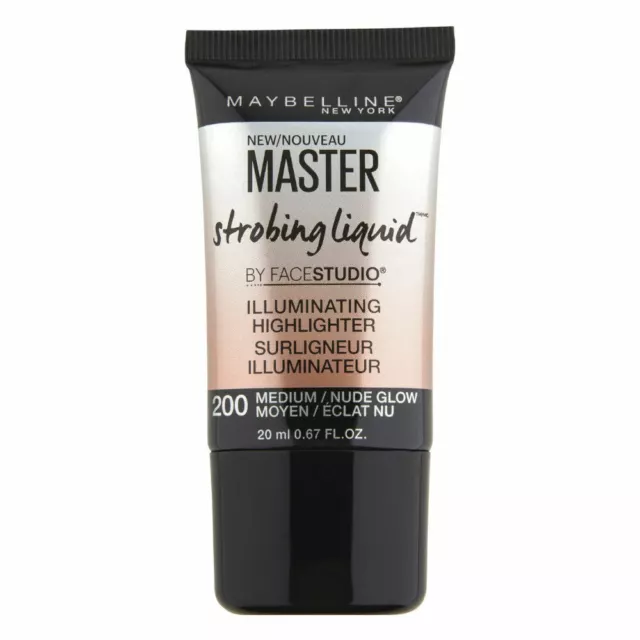 1 X Maybelline Master Strobing Liquid Highlighter ❤ 200 Medium / Nude Glow ❤