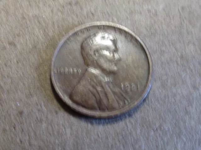 1921 S Lincoln Wheat Cent Penny in VF Very Fine Condition