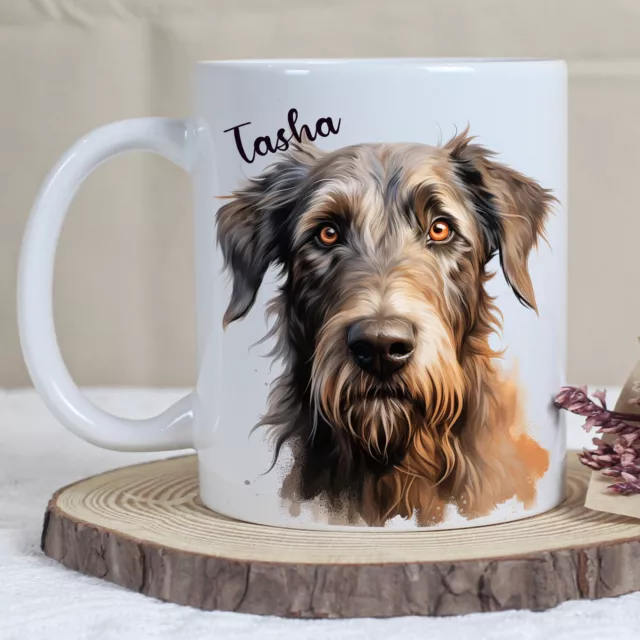 Personalised Pet Dog Mug Irish Wolfhound, Ideal Gift Present