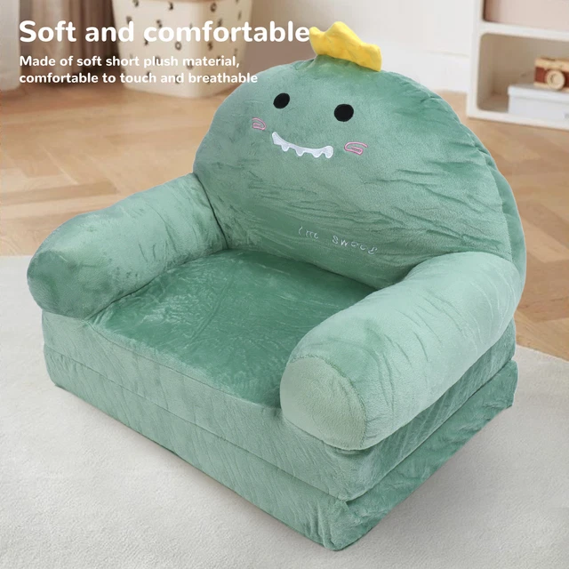 (2 Schichten) Faltbares Kindersofa Niedliches Cartoon-Klappsofa Leicht Zu