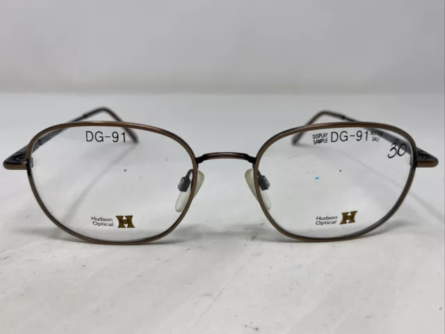 Hudson Optical DG-91 ANTIQUE BROWN 54-20-150 Full Rim Eyeglasses Frame /O34
