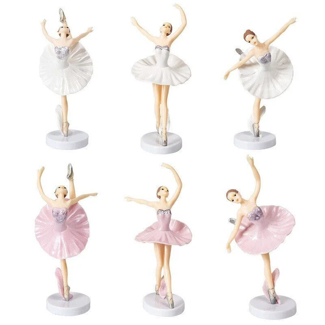 Ballet Filles Figurine Topper Gâteau Élégant non Toxique PVC Fête Décoration