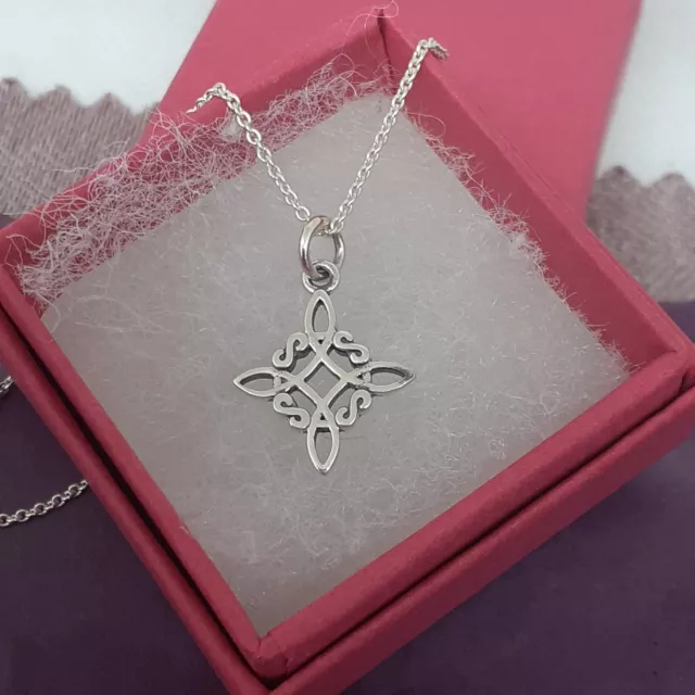 Witches Knot -Charm- SMALL Pendant Sterling Silver 925 "Goddess Collection" Love 2