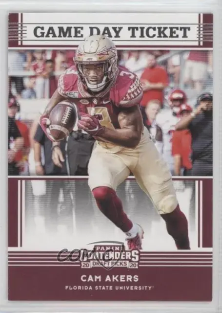 2020 Panini Contenders Draft Picks Game Day Tickets Cam Akers #16 Rookie RC
