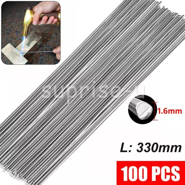 100pcs Aluminium Welding Rods Wire Brazing Easy Melt Solder Low-Temperature
