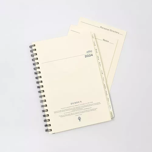 NEW Debden Elite Desk Diary Refill 2024 - Week to View, Size Executive (19 Rings