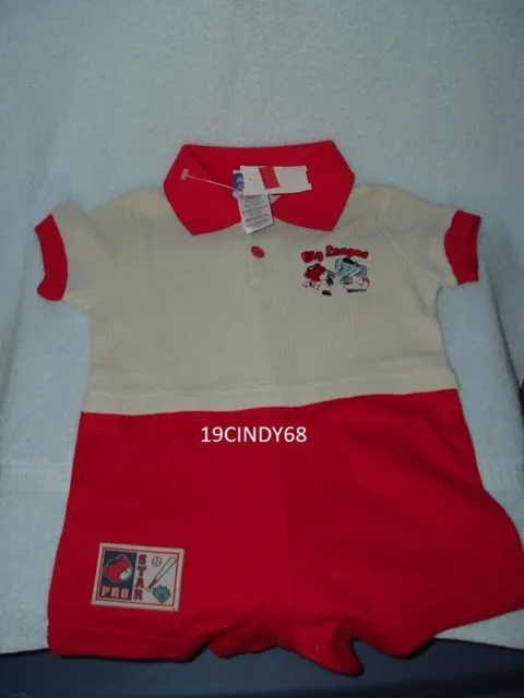 New With Tags Infant Boys "Big League" One Piece Outfit-Size 6-9 Months