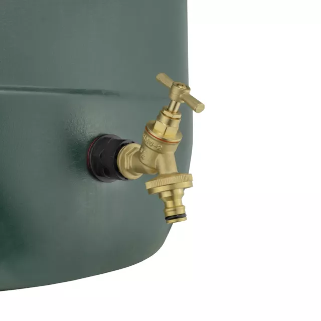 Water Butt Tap 3/4” BSP Water Butt & Brass Bib Quick Connect Tap