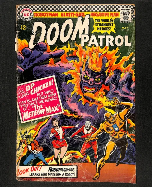 Doom Patrol #103 Meteor Man! Beast Boy! Bob Brown! DC Comics 1966