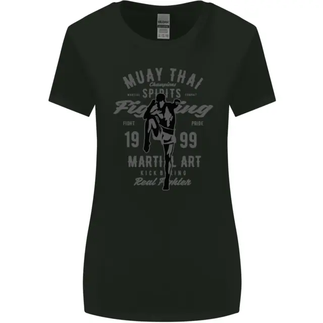 Muay Thai Fighting MMA Martial Arts Gym Womens Wider Cut T-Shirt