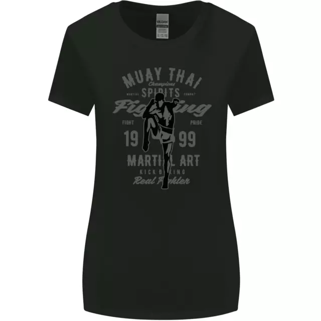 Muay Thai Fighting MMA Martial Arts Gym Womens Wider Cut T-Shirt