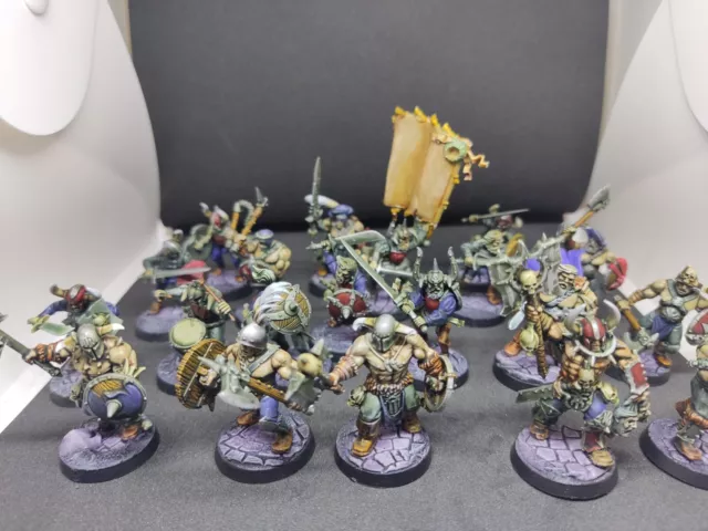 20x Chaos marauders Warhammer Fantasy Age of Sigmar converted and well painted