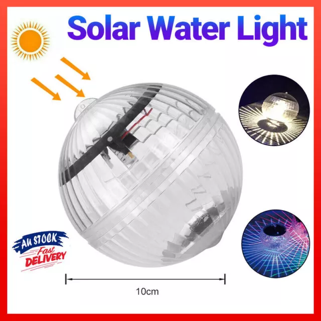 Multi Color Solar LED Underwater Floating Light Glow Swimming Pool Pond Spa Lamp