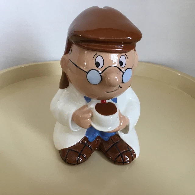 VINTAGE WADE LYONS Tetley Tea Folk Gaffer Ceramic Money Box 15cm Piggy