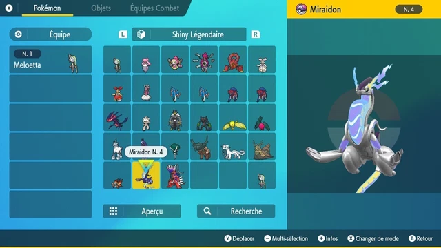 Pack 30 Pokémon Shiny 6 IV Au Choix – Pour Pokémon Écarlate/Violet Sur Nintendo Switch