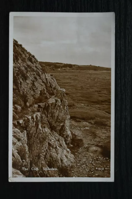 Postcard The Cliff Silverdale Village Lancashire Posted Real Photo RP