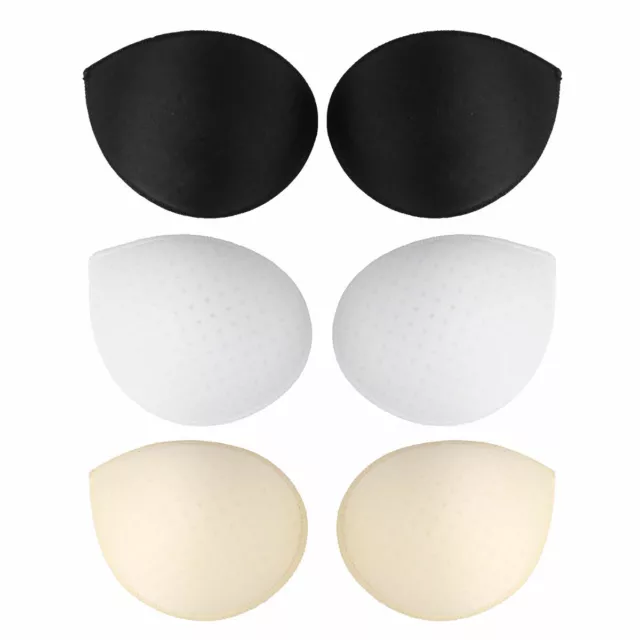 1 Pair Womens Bra Inserts Pads Removable Push Up Sponge Foam Paded Replacement