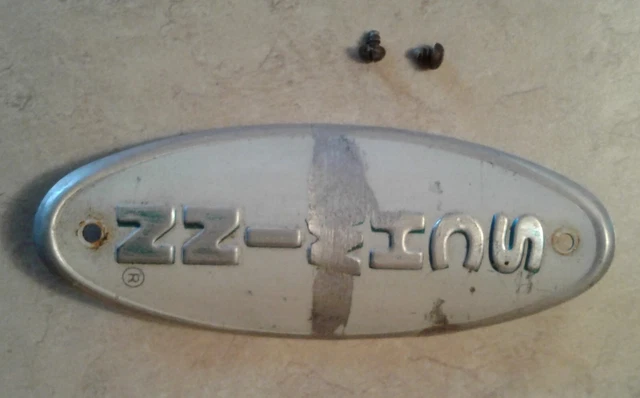 Vintage SCHWINN American BICYCLE HEAD BADGE -  2 Original Screws