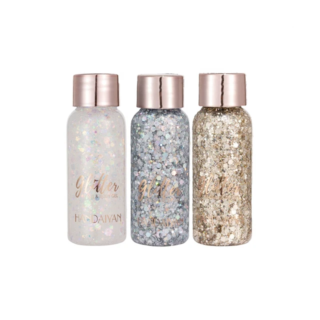 1 x (adesivi viso corpo glitter occhi Handaiyan peli unghie gel arte paillettesllo sciolto