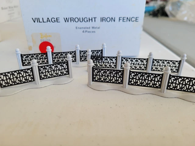 Department 56 Village Wrought Iron Fence 5999 ( Set of 4)