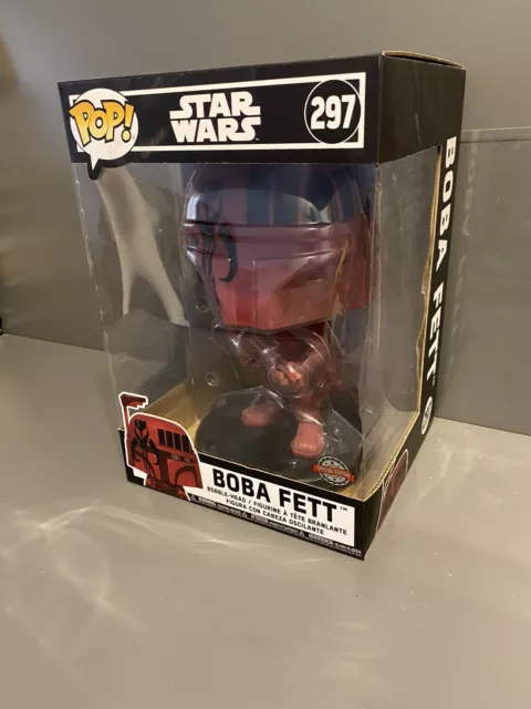 Funko Pop! Star Wars - Boba Fett Red Super Sized 25 cm. #297 Special Edition