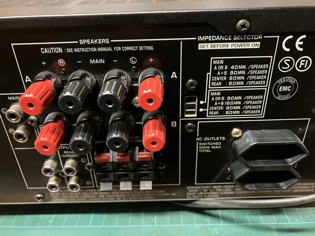 YAMAHA DSP-A595A PROCESSEUR AV Vintage Amplificateur Son Naturel ...