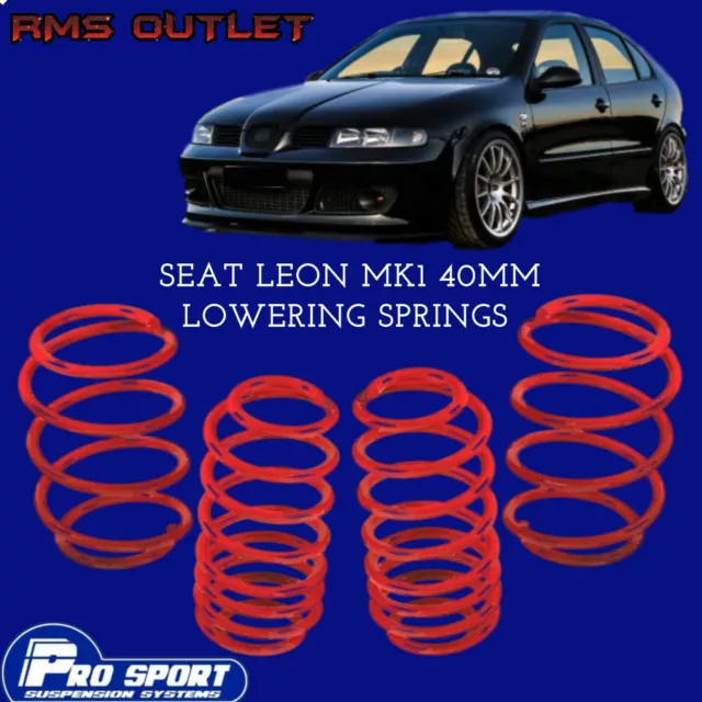 ProSport 40mm Lowering Springs for Seat Leon Mk1 Lifetime Warranty 120627