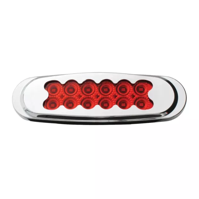 Ultra Thin Spyder Led Marker Light Red/Red W/ Plastic Matrix Bezel GG#76702 Each
