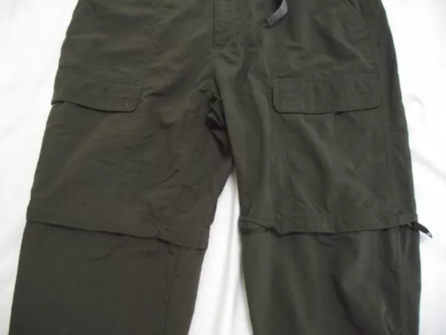White Sierra outdoor hiking cargo pants shorts combo mens large khaki green 3