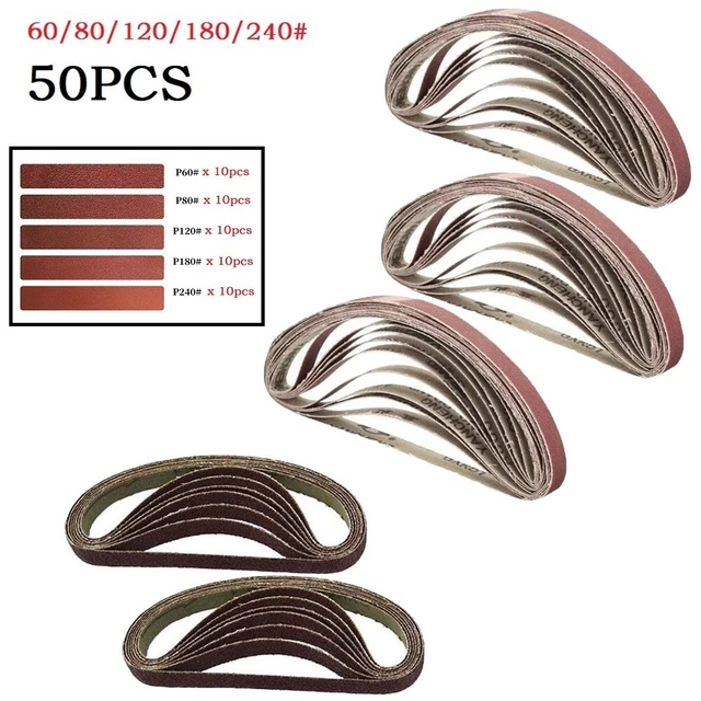 Cintas de lijado 60/80/120/180/240 para acero inoxidable nuevas a estrenar alta calidad