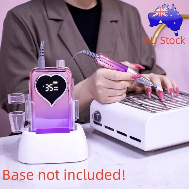 AU 35000RPM Portable Electric Nail Drill Rechargeable  Manicure Machine Pedicure