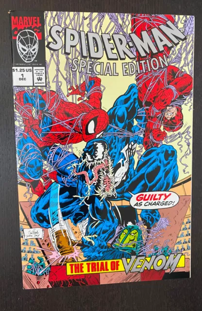 SPIDER-MAN Trial Of Venom #1 (Marvel Comics UNICEF 1992) -- With Poster NM- (B)