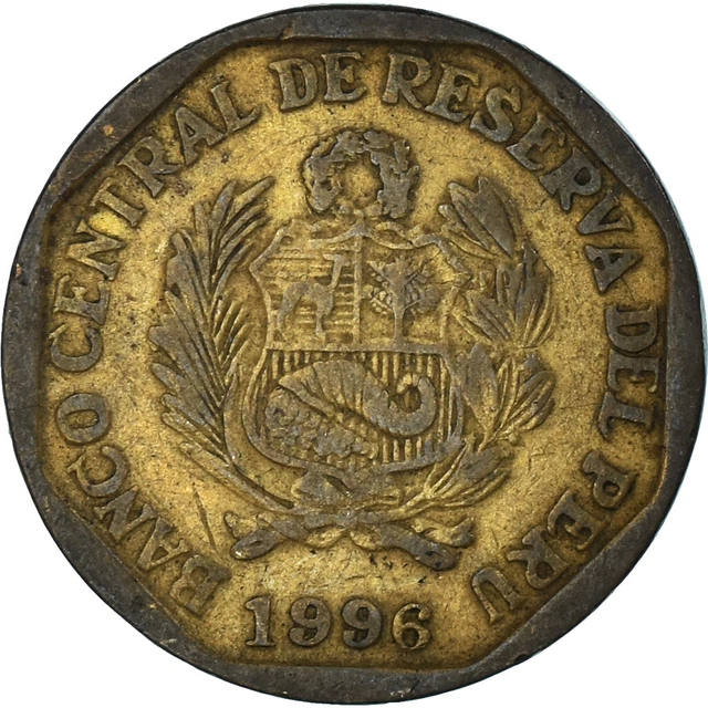 [#1334373] Coin, Peru, 20 Centimos, 1996
