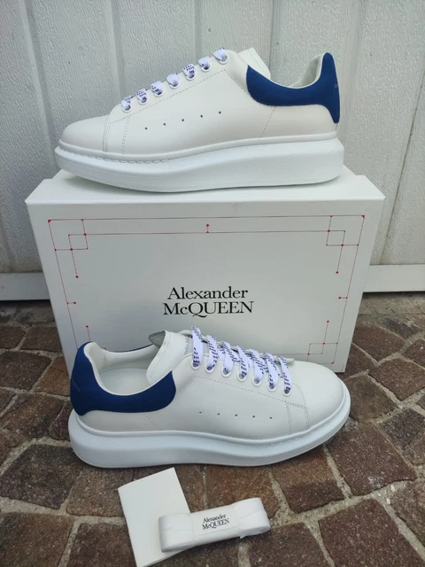 SCARPE ALEXANDER MCQUEEN Oversize Bianco Blu 44.5 Eu Originali EUR 359 00 PicClick IT