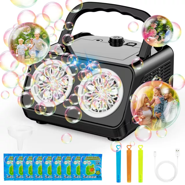20000+ Bubble Automatic Bubble Machine Maker Blower For Wedding Christmas Party