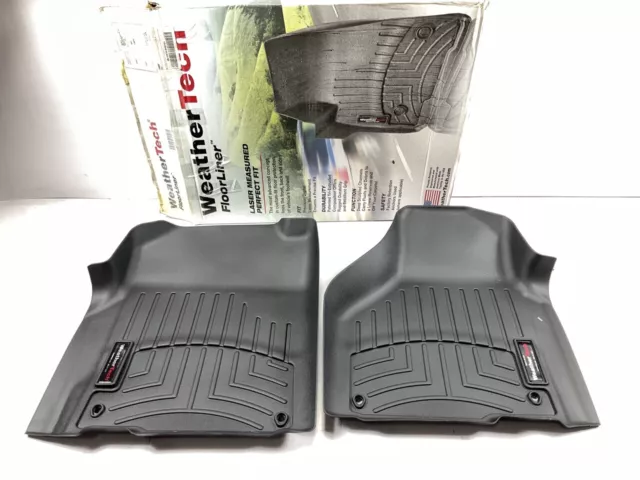 DIRECT FIT - 444651 Rubber Floor Liner Mats Black For 20121-2023 Ram 1500 Pickup