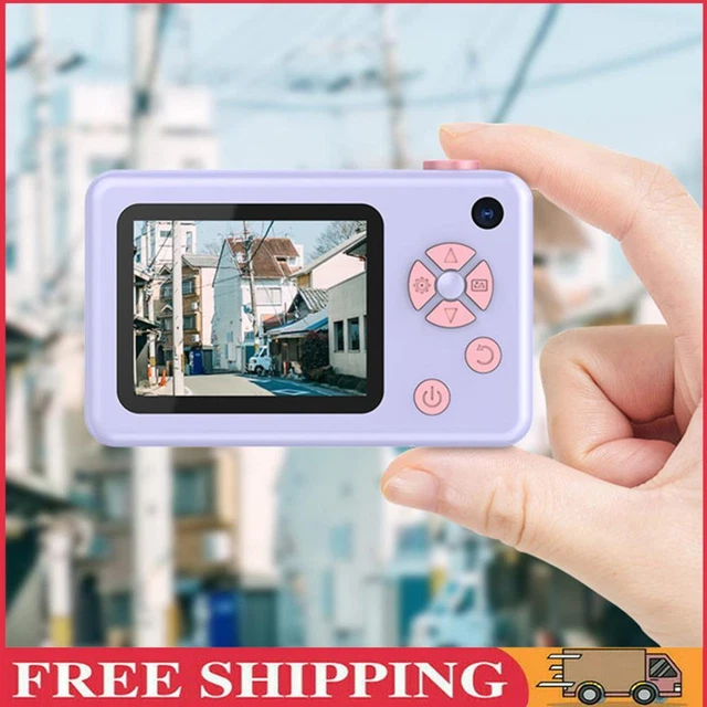 80MP 2.4 inch HD Screen Kids Digital Video Photo Camera with 32GB Card (Purple)