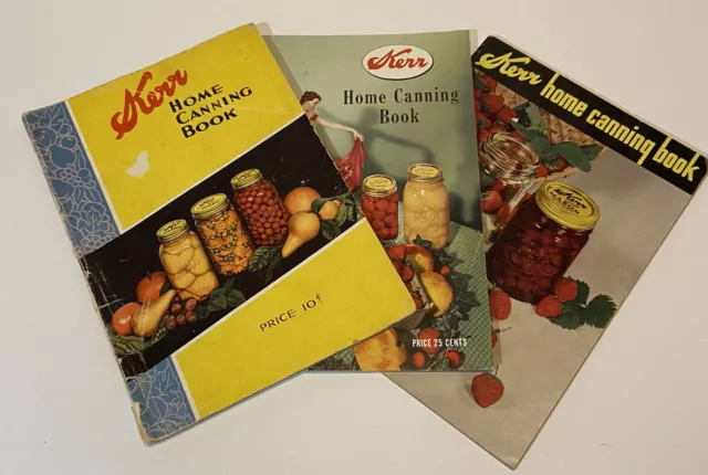 Vintage Kerr Canning Booklets Lot Of 3 1938 1944 1953