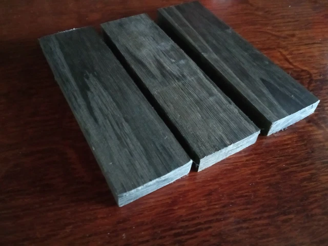 3pcs lot Bog Oak morta wood Woodturning/ (40*12*135mm) 1000-5800 Years Old